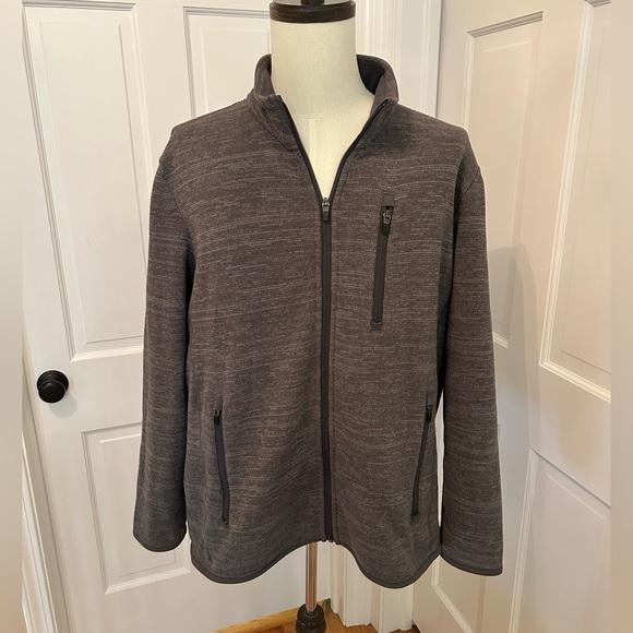 UNTUCKit Full‎ Zip Fleece Sweatshirt Jacket XXL Gray - Picture 3 of 10